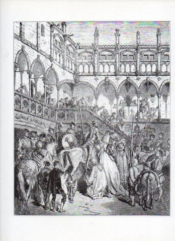 LAMINA V15950: Don Quijote de la Mancha. Ilustracion de Gustavo Dore. Modelo 066