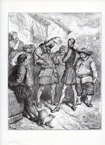 LAMINA V15945: Don Quijote de la Mancha. Ilustracion de Gustavo Dore. Modelo 061