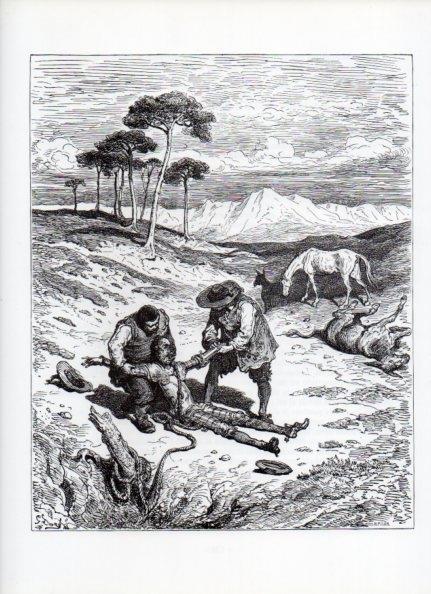 LAMINA V15942: Don Quijote de la Mancha. Ilustracion de Gustavo Dore. Modelo 058