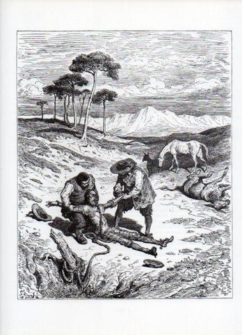LAMINA V15942: Don Quijote de la Mancha. Ilustracion de Gustavo Dore. Modelo 058