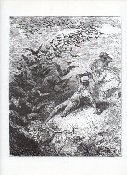 LAMINA V15941: Don Quijote de la Mancha. Ilustracion de Gustavo Dore. Modelo 057