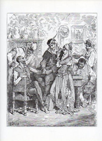 LAMINA V15940: Don Quijote de la Mancha. Ilustracion de Gustavo Dore. Modelo 056