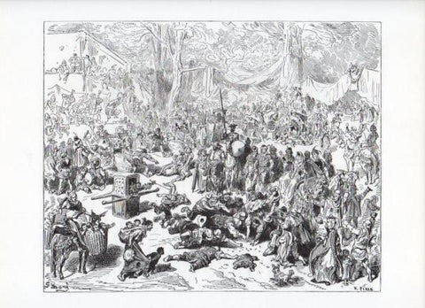 LAMINA V15939: Don Quijote de la Mancha. Ilustracion de Gustavo Dore. Modelo 055