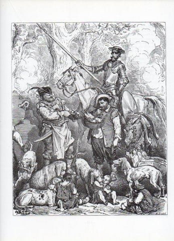 LAMINA V15936: Don Quijote de la Mancha. Ilustracion de Gustavo Dore. Modelo 052