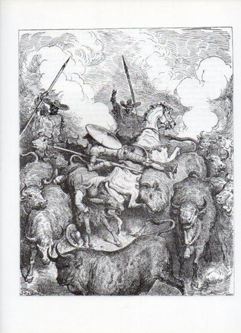 LAMINA V15966: Don Quijote de la Mancha. Ilustracion de Gustavo Dore. Modelo 082