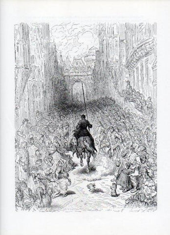 LAMINA V15994: Orlando Furioso ilustracion de Gustavo Dore. Modelo 110