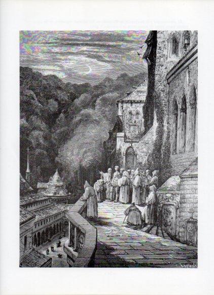 LAMINA V15992: Orlando Furioso ilustracion de Gustavo Dore. Modelo 108