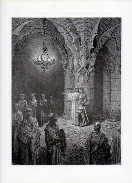LAMINA V15990: Orlando Furioso ilustracion de Gustavo Dore. Modelo 106