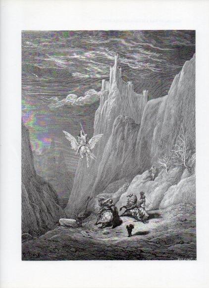 LAMINA V15988: Orlando Furioso ilustracion de Gustavo Dore. Modelo 104