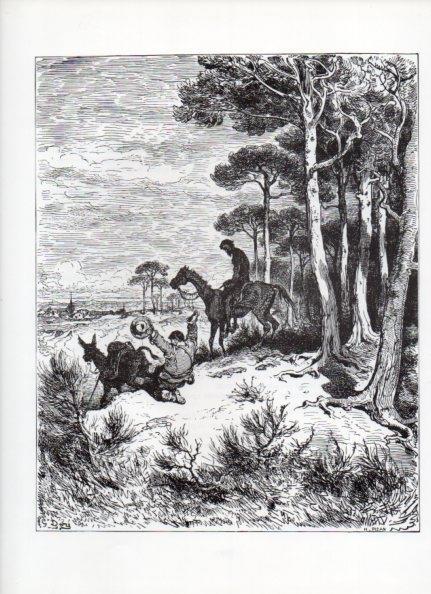 LAMINA V15983: Don Quijote de la Mancha. Ilustracion de Gustavo Dore. Modelo 099