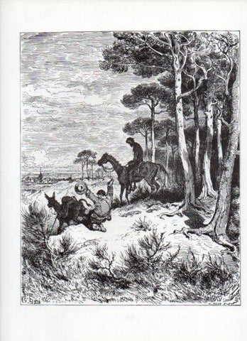 LAMINA V15983: Don Quijote de la Mancha. Ilustracion de Gustavo Dore. Modelo 099