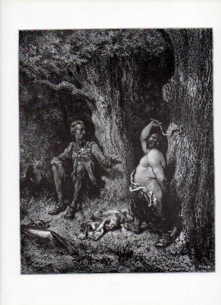 LAMINA V15982: Don Quijote de la Mancha. Ilustracion de Gustavo Dore. Modelo 098