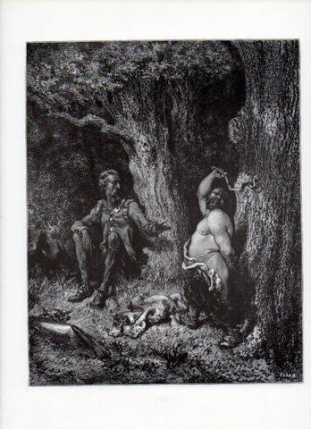 LAMINA V15982: Don Quijote de la Mancha. Ilustracion de Gustavo Dore. Modelo 098
