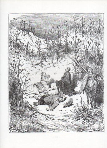LAMINA V15981: Don Quijote de la Mancha. Ilustracion de Gustavo Dore. Modelo 097