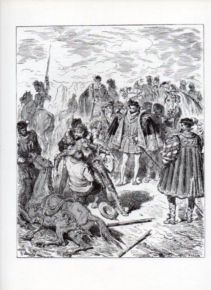 LAMINA V15978: Don Quijote de la Mancha. Ilustracion de Gustavo Dore. Modelo 094