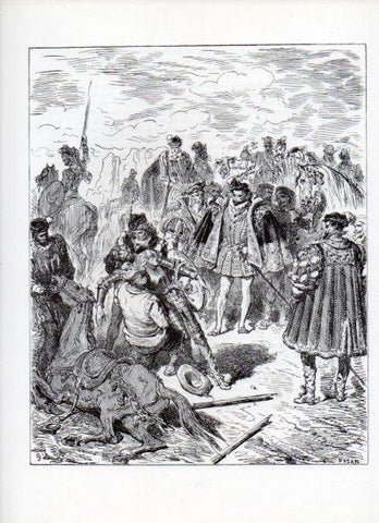 LAMINA V15978: Don Quijote de la Mancha. Ilustracion de Gustavo Dore. Modelo 094