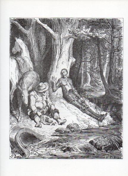 LAMINA V15967: Don Quijote de la Mancha. Ilustracion de Gustavo Dore. Modelo 083