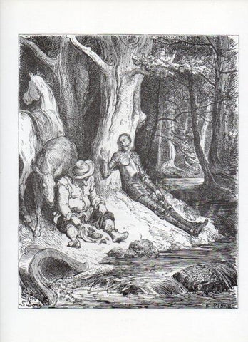 LAMINA V15967: Don Quijote de la Mancha. Ilustracion de Gustavo Dore. Modelo 083
