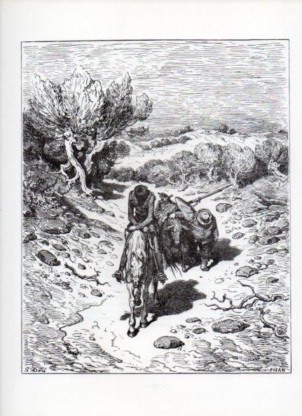 LAMINA V15980: Don Quijote de la Mancha. Ilustracion de Gustavo Dore. Modelo 096