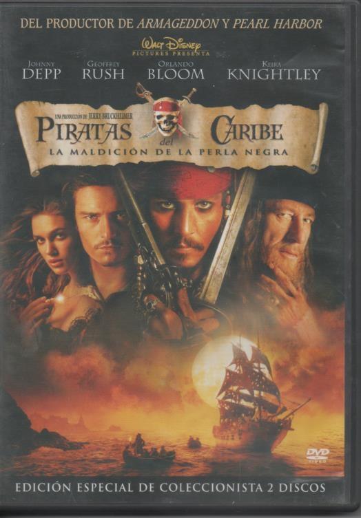 DVD E00320: DVD Piratas del Caribe. La Maldición de la Perla Negra