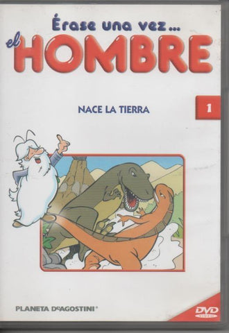 DVD E00315: DVD Érase una vez el Hombre nº 1.Buen estado, 19X1,5 cm