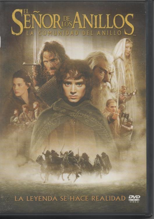 DVD E00284: DVD El Señor de los Anillos, La Comunidad del Anillo, contiene 2 discos