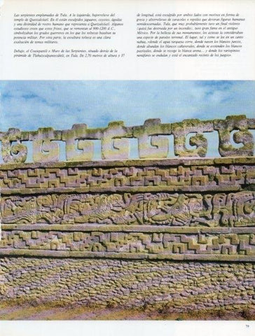 LAMINA V18289: Muro de las Serpientes, Piramide de Tlahuizcalpantecuhtlui en Tula
