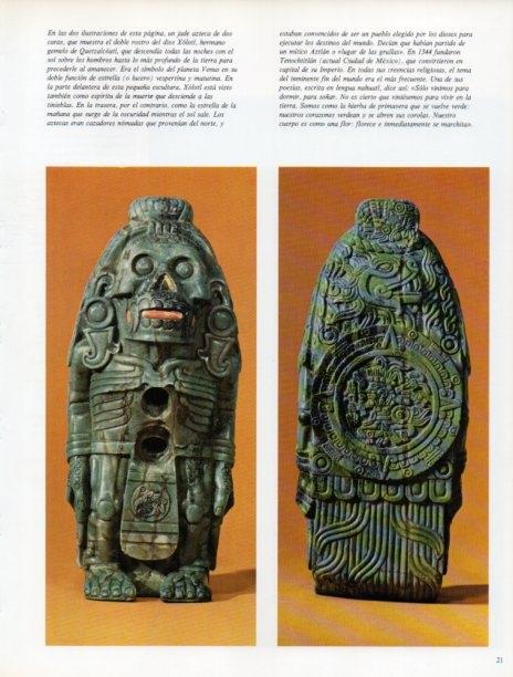 LAMINA V18262: Jade azteca del dios Xolotl