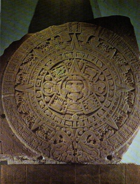 LAMINA V18302: Piedra del Sol o calendario azteca