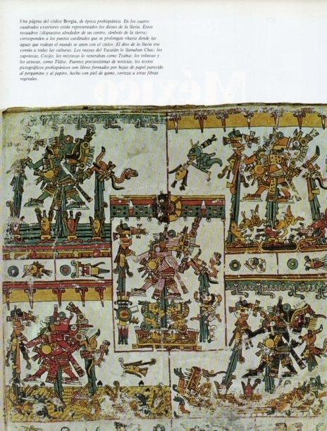 LAMINA V18258: Pagina del Codice Borgia
