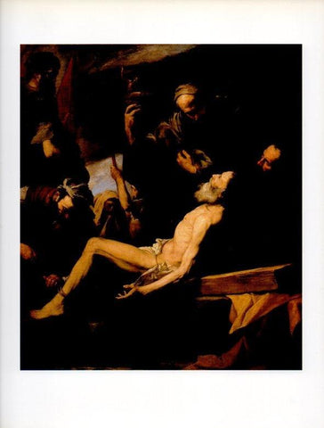 LAMINA V18195: Martirio de San Andres por Jose de Ribera