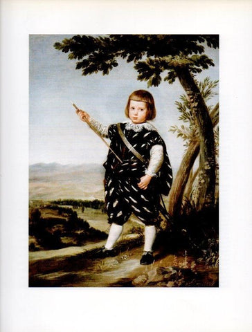 LAMINA V18196: Retrato del principe don Baltasar Carlos por Alonso Cano