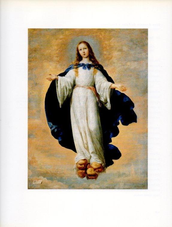 LAMINA V18206: Inmaculada por Zurbaran