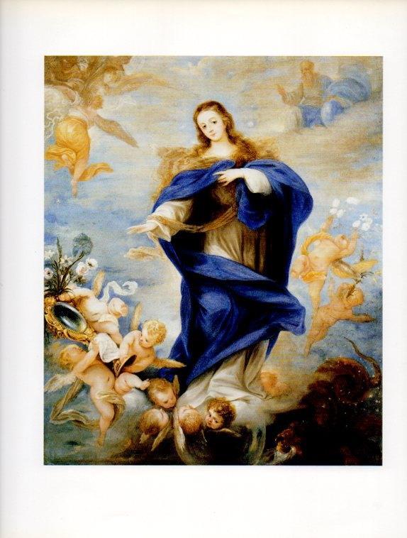 LAMINA V18208: La Inmaculada Concepcion por J.A. de Frias y Escalante
