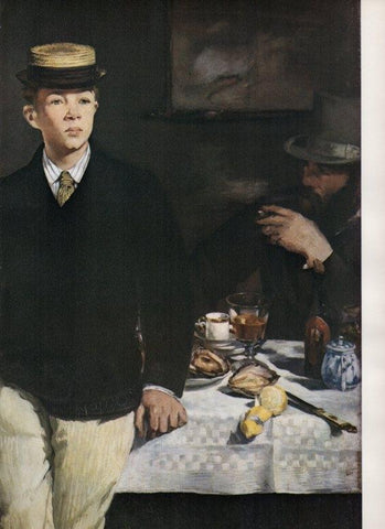 LAMINA V18240: La comida detalle por Manet