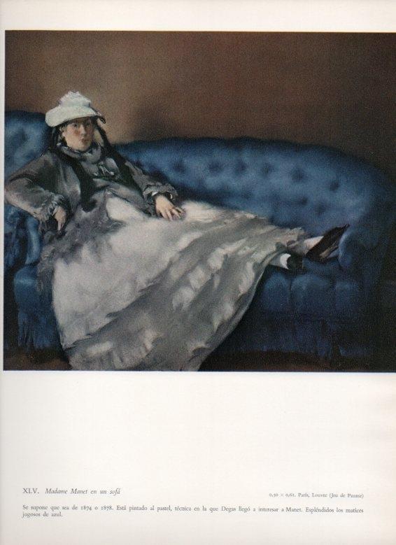 LAMINA V18245: madame Manet en un sofa por Manet