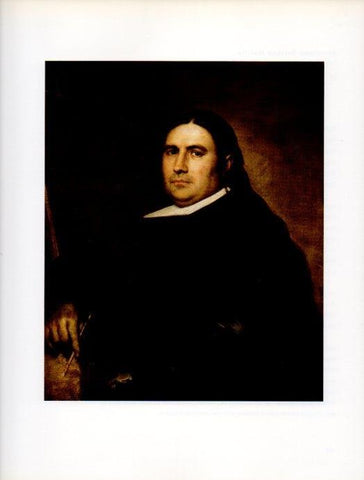 LAMINA V18214: Retrato de un pintor por Pedro de Moya