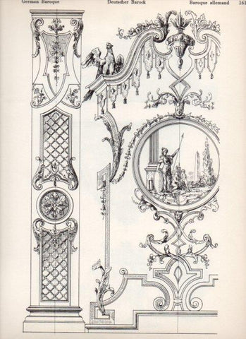 LAMINA V19532: Style Manuals: German Baroque Art. Sheet 2