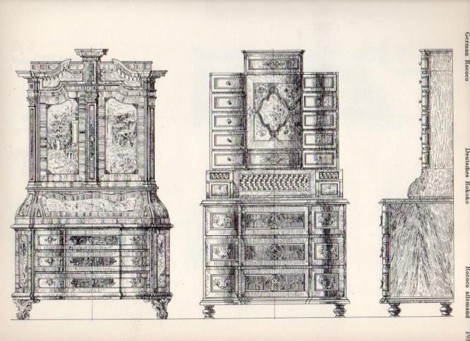 LAMINA V19548: Style Manuals: German Rococo Art. Sheet 4