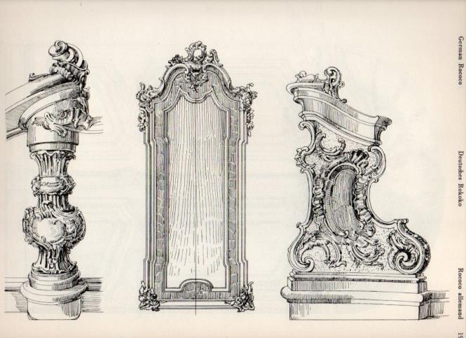 LAMINA V19550: Style Manuals: German Rococo Art. Sheet 6