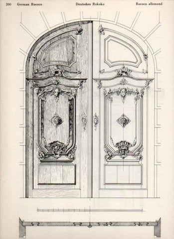 LAMINA V19551: Style Manuals: German Rococo Art. Sheet 7
