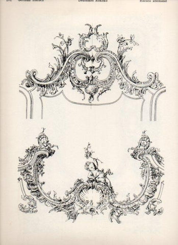 LAMINA V19552: Style Manuals: German Rococo Art. Sheet 8