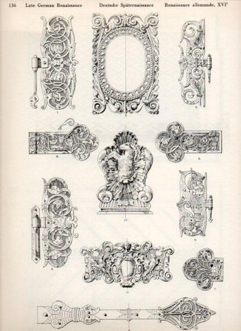 LAMINA V19519: Style Manuals: Late German Renaissance Art. Sheet 8