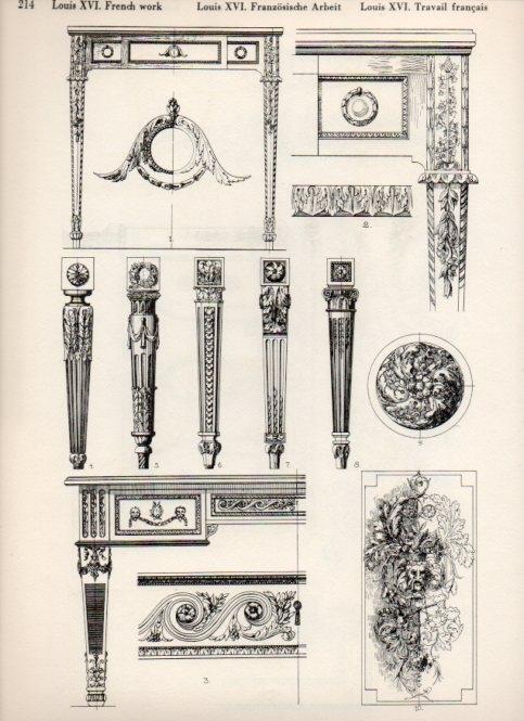 LAMINA V19558: Style Manuals: Louis XVI French Work Art. Sheet 3