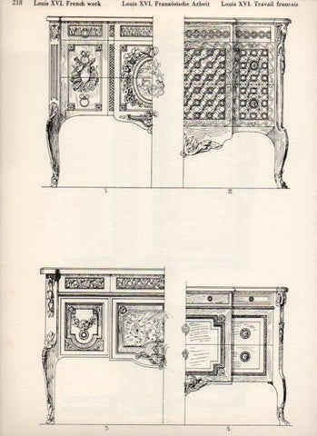 LAMINA V19560: Style Manuals: Louis XVI French Work Art. Sheet 5