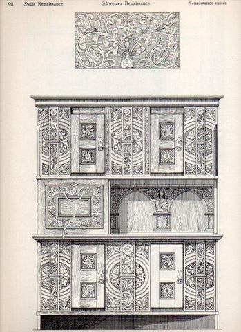 LAMINA V19500: Style Manuals: Swiss Renaissance Art. Sheet 1