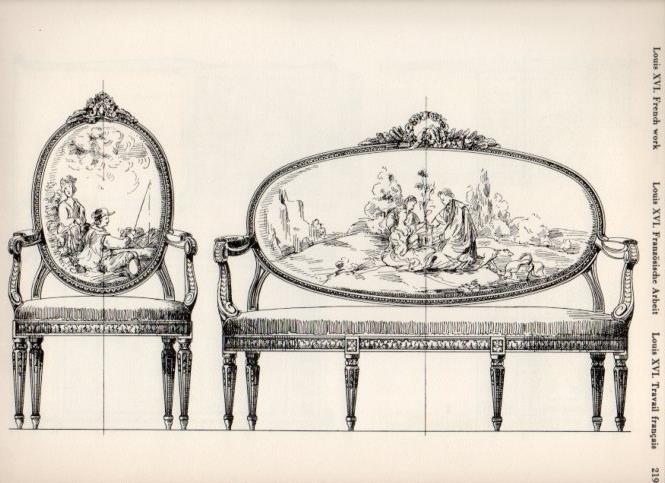 LAMINA V19561: Style Manuals: Louis XVI French Work Art. Sheet 6