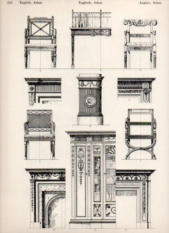 LAMINA V19562: Style Manuals: English Adam Art. Sheet 1