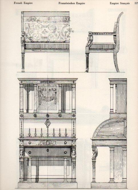 LAMINA V19566: Style Manuals: French Empire Art. Sheet 1