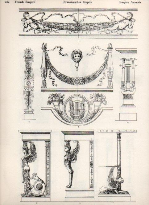 LAMINA V19567: Style Manuals: French Empire Art. Sheet 2